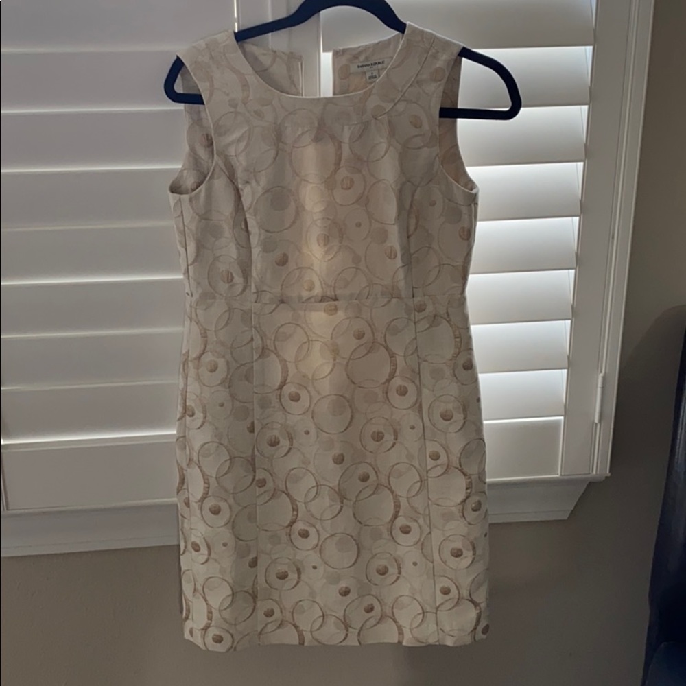 Gold and cream dress